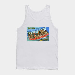 Greetings from Newark, Ohio - Vintage Large Letter Postcard Tank Top